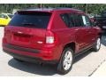 2012 Deep Cherry Red Crystal Pearl Jeep Compass Latitude  photo #3