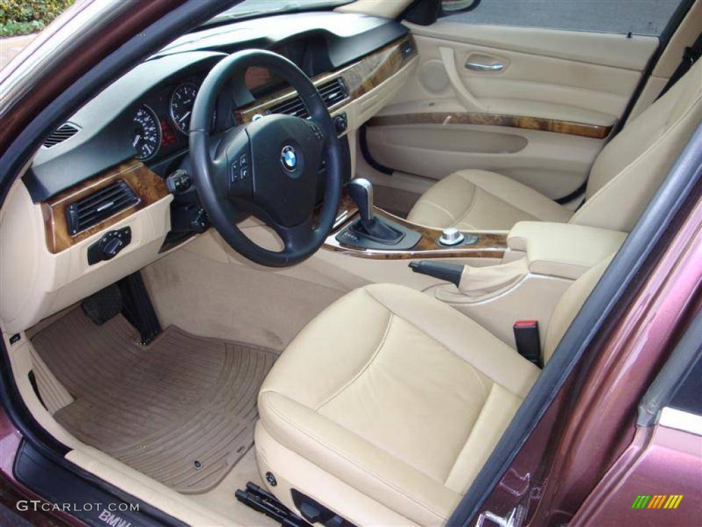 2006 3 Series 330i Sedan - Barrique Red Metallic / Beige photo #12