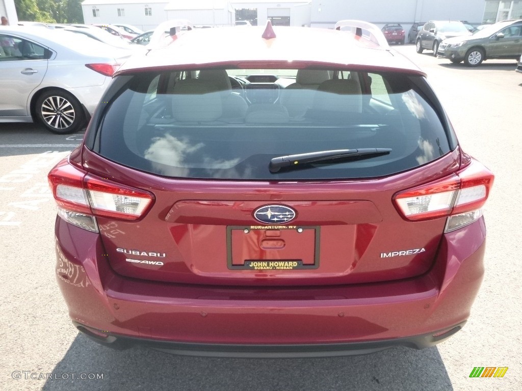 2019 Impreza 2.0i Limited 5-Door - Crimson Red Pearl / Ivory photo #5