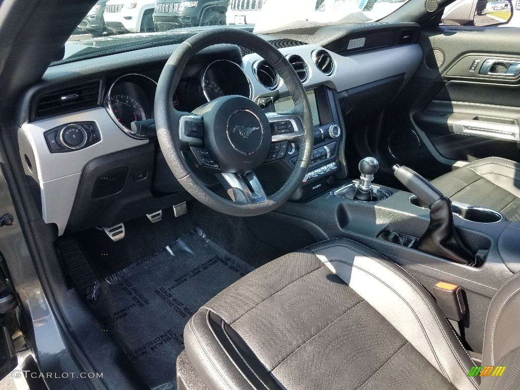 2017 Mustang GT Premium Convertible - Magnetic / Ebony photo #18