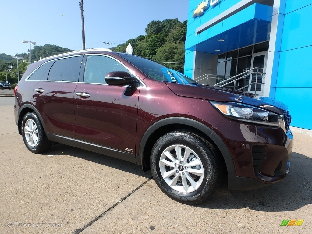 Sangria 2019 Kia Sorento LX V6 AWD Exterior Photo #129076773