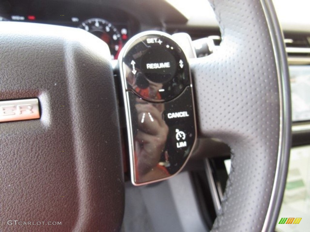 2019 Land Rover Range Rover Velar R-Dynamic SE Ebony Steering Wheel Photo #129077343