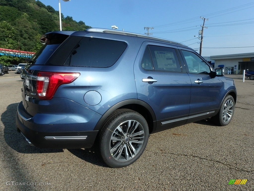 2018 Explorer Platinum 4WD - Blue Metallic / Ebony Black photo #2