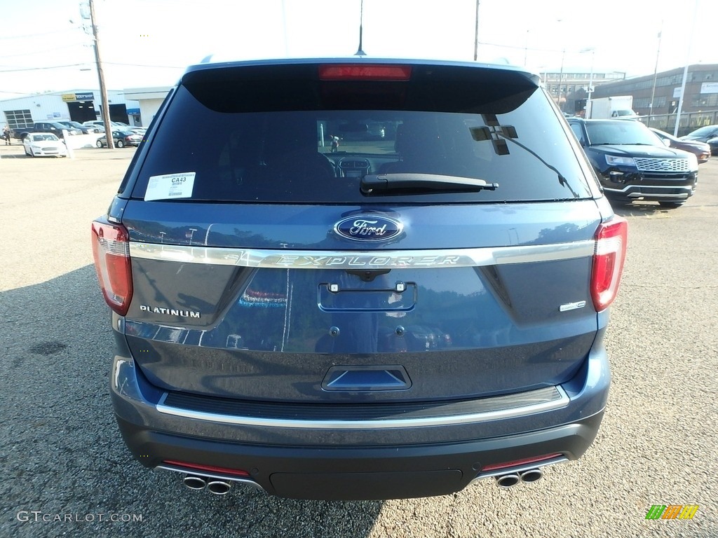 2018 Explorer Platinum 4WD - Blue Metallic / Ebony Black photo #3