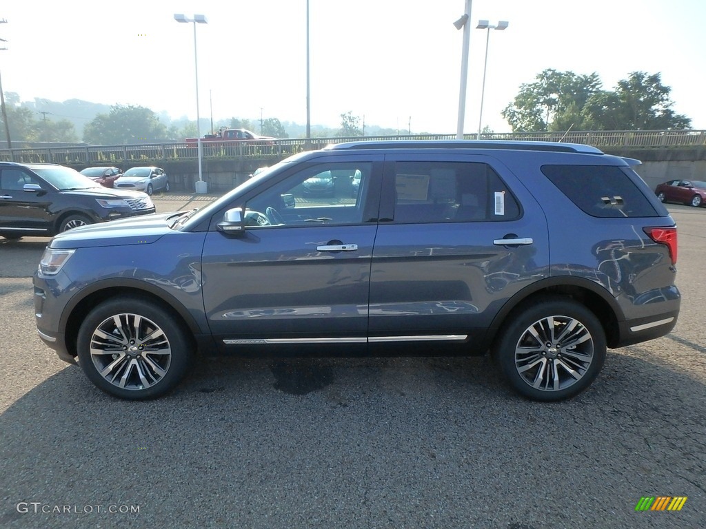 2018 Explorer Platinum 4WD - Blue Metallic / Ebony Black photo #5