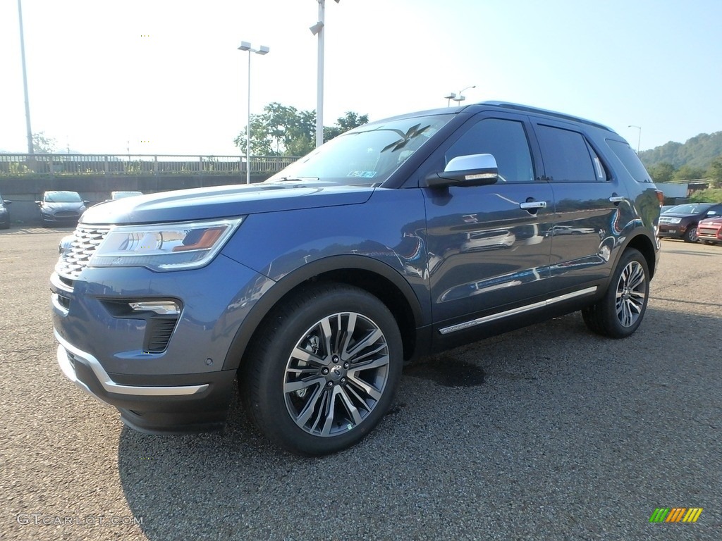 2018 Explorer Platinum 4WD - Blue Metallic / Ebony Black photo #6