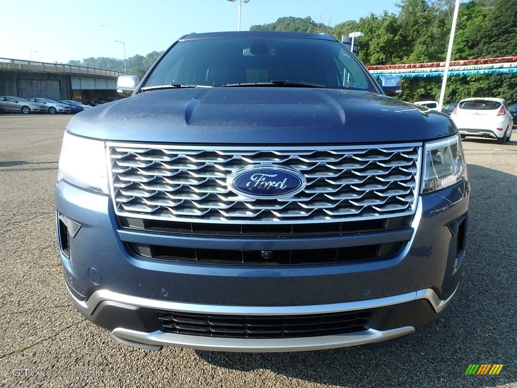 2018 Explorer Platinum 4WD - Blue Metallic / Ebony Black photo #7