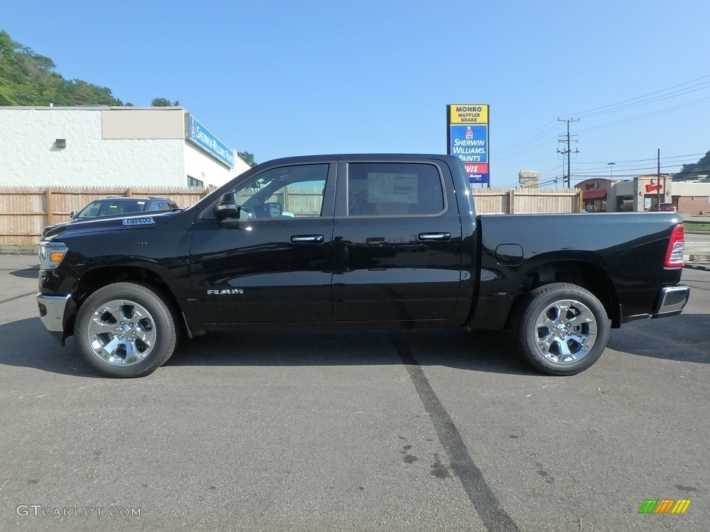 2019 1500 Big Horn Crew Cab 4x4 - Black Forest Green Pearl / Black/Light Mountain Brown photo #2