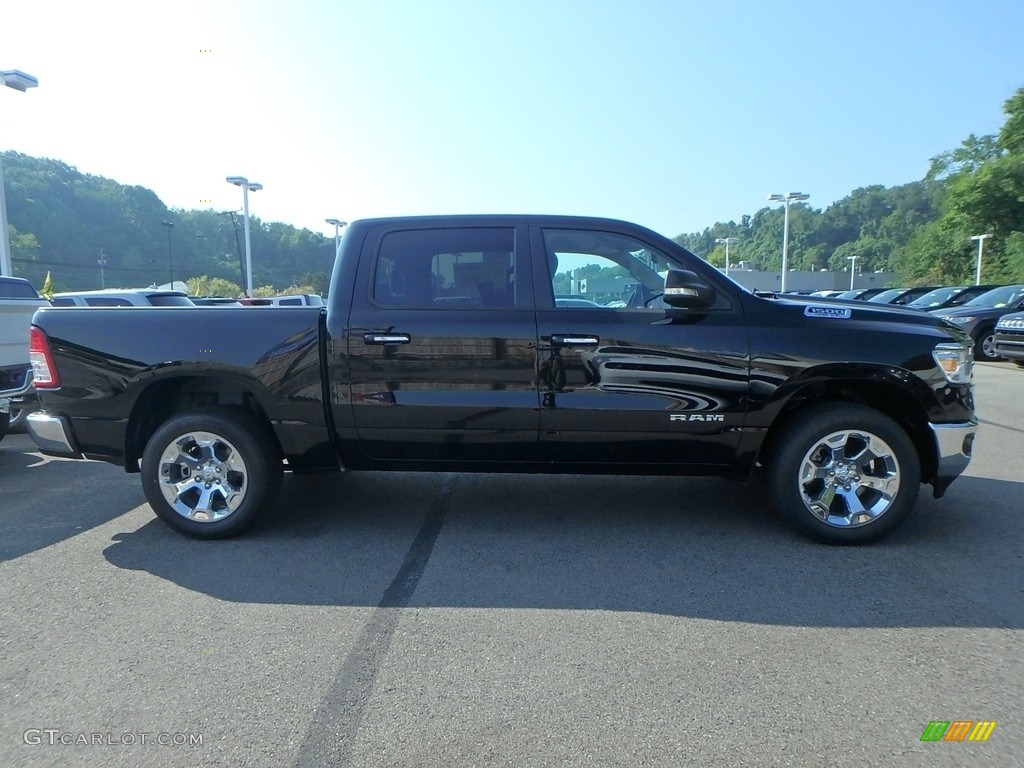 2019 1500 Big Horn Crew Cab 4x4 - Black Forest Green Pearl / Black/Light Mountain Brown photo #6