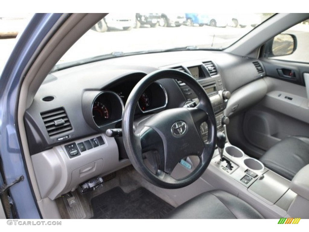 2008 Highlander 4WD - Blue Streak Metallic / Black photo #10