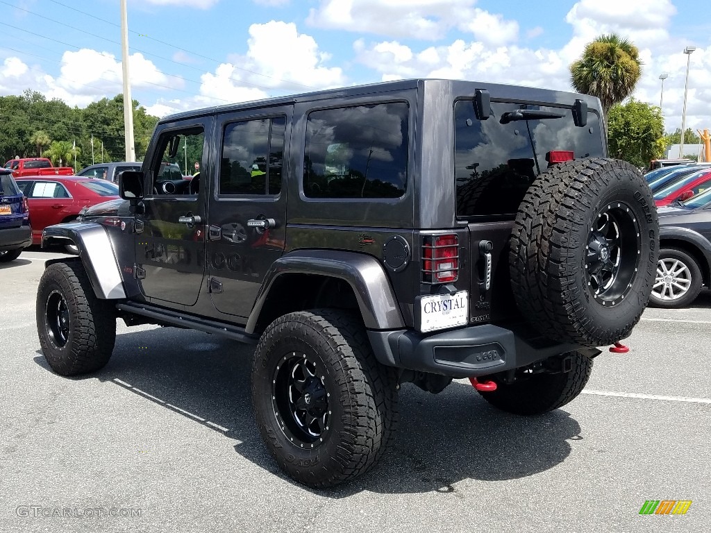 2016 Wrangler Unlimited Rubicon Hard Rock 4x4 - Granite Crystal Metallic / Black photo #4