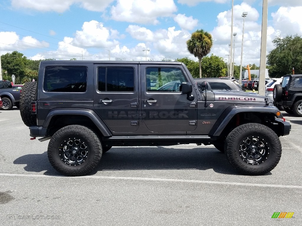 2016 Wrangler Unlimited Rubicon Hard Rock 4x4 - Granite Crystal Metallic / Black photo #7