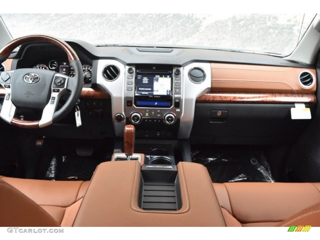 2019 Toyota Tundra 1794 Edition CrewMax 4x4 1794 Edition Premium Brown Dashboard Photo #129086637