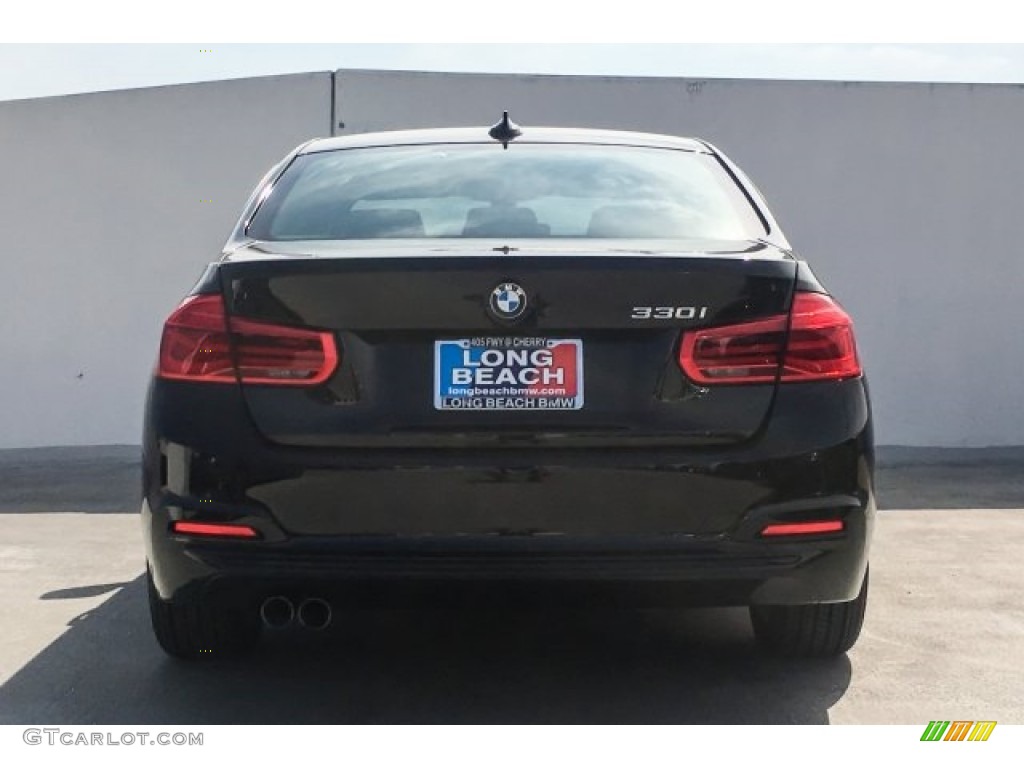 2018 3 Series 330i Sedan - Black Sapphire Metallic / Black photo #3