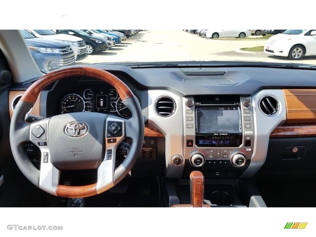 2019 Toyota Tundra 1794 Edition CrewMax 4x4 1794 Edition Premium Brown Dashboard Photo #129087381