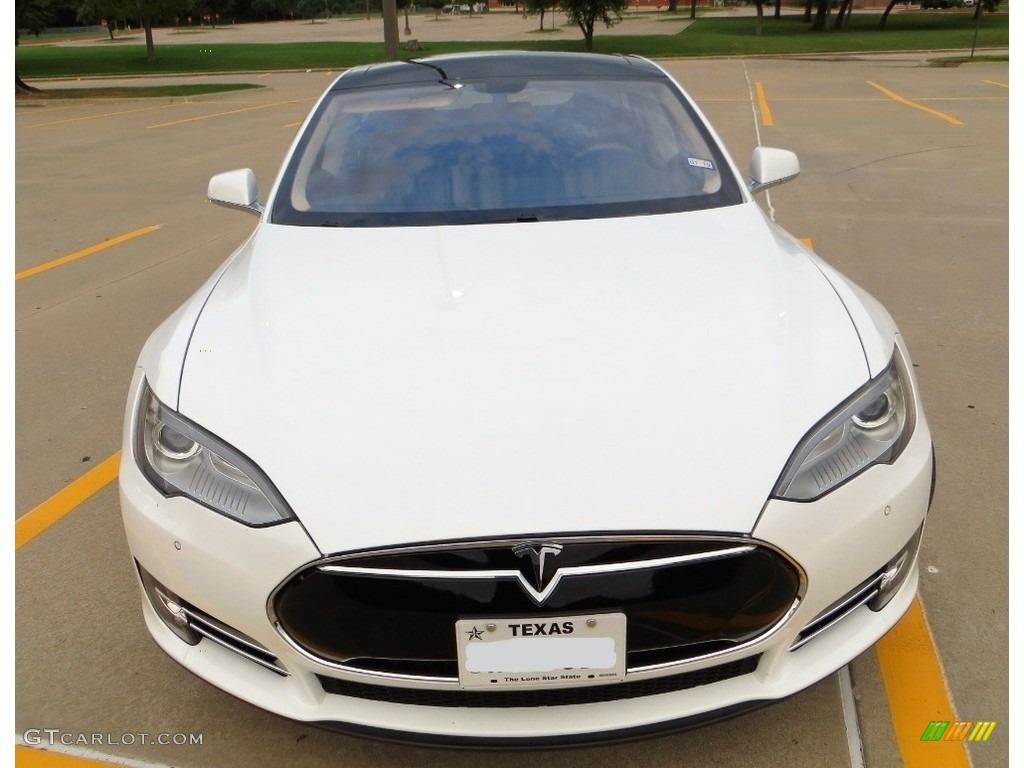 2013 Model S  - White / Black photo #10