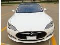 2013 White Tesla Model S   photo #10