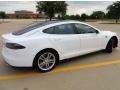 2013 White Tesla Model S   photo #14