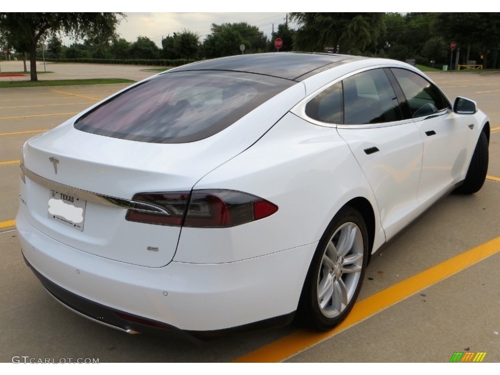 2013 Model S  - White / Black photo #15