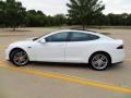 2013 White Tesla Model S   photo #18