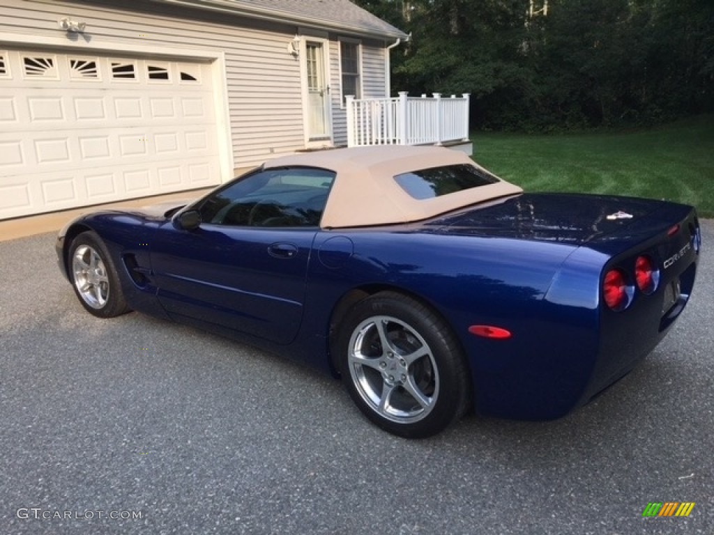 2004 Corvette Convertible - LeMans Blue Metallic / Shale photo #8