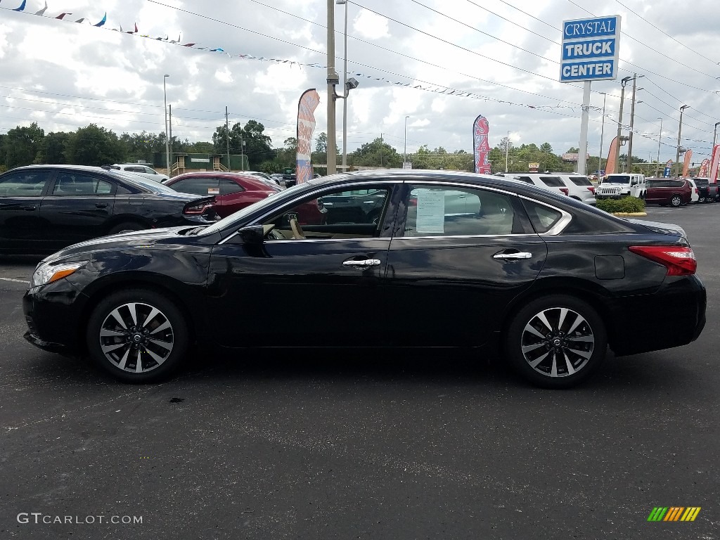 2017 Altima 2.5 SV - Super Black / Beige photo #2