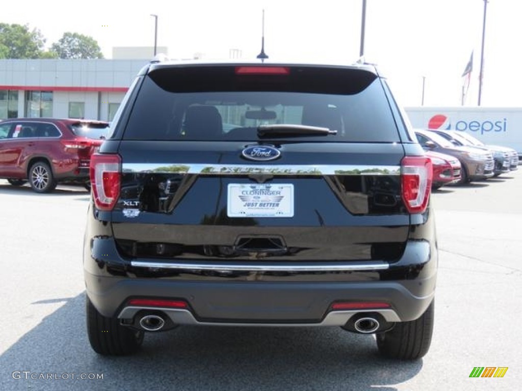 2018 Explorer XLT - Shadow Black / Ebony Black photo #25