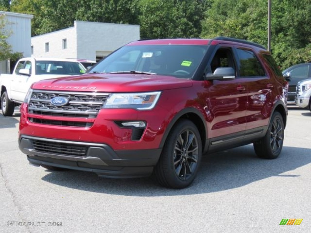 2018 Explorer XLT - Ruby Red / Ebony Black photo #3