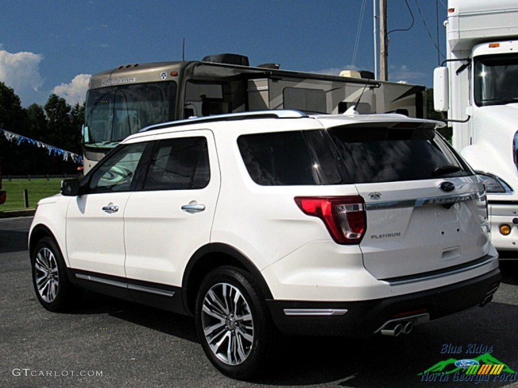 2018 Explorer Platinum 4WD - White Platinum / Medium Soft Ceramic photo #3