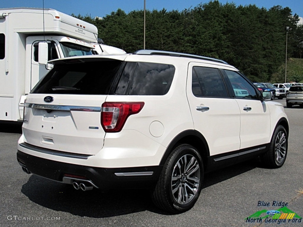 2018 Explorer Platinum 4WD - White Platinum / Medium Soft Ceramic photo #5