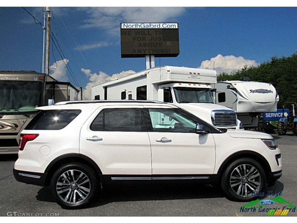 2018 Explorer Platinum 4WD - White Platinum / Medium Soft Ceramic photo #6