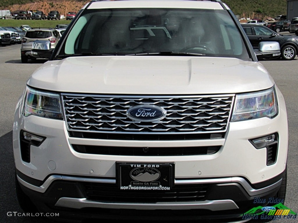 2018 Explorer Platinum 4WD - White Platinum / Medium Soft Ceramic photo #8