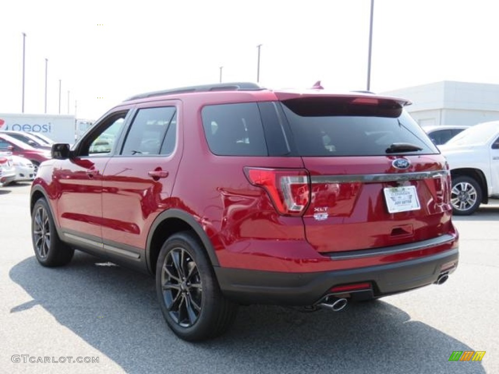 2018 Explorer XLT - Ruby Red / Ebony Black photo #26