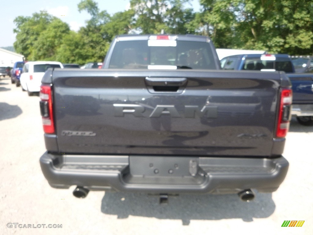 2019 1500 Rebel Crew Cab 4x4 - Maximum Steel Metallic / Black/Red photo #4