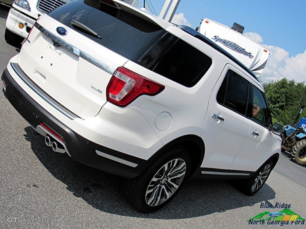 2018 Explorer Platinum 4WD - White Platinum / Medium Soft Ceramic photo #34