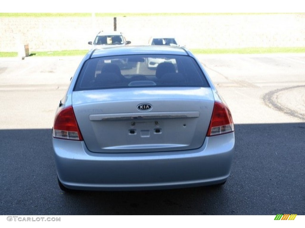 2008 Spectra EX Sedan - Ice Blue / Gray photo #5