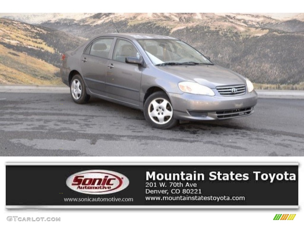 2004 Corolla CE - Moonshadow Gray Metallic / Light Gray photo #1