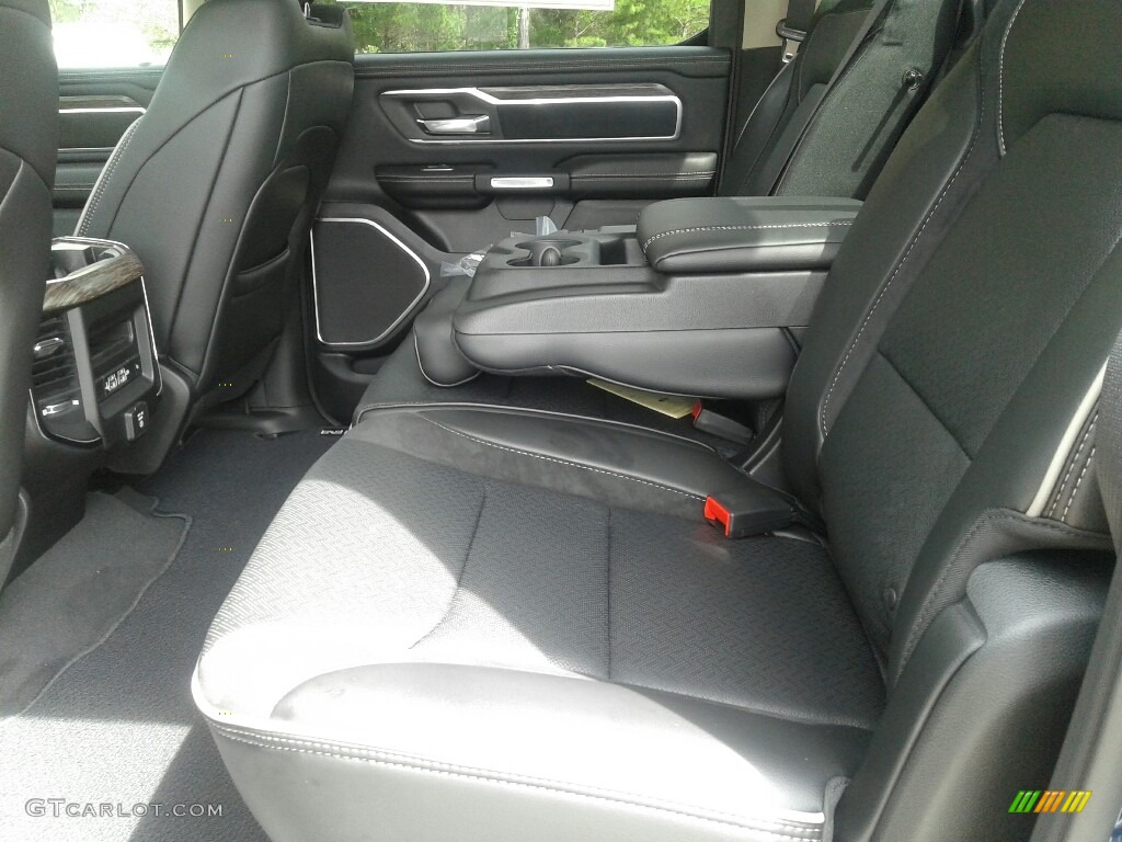 Black Interior 2019 Ram 1500 Laramie Crew Cab Photo #129093969