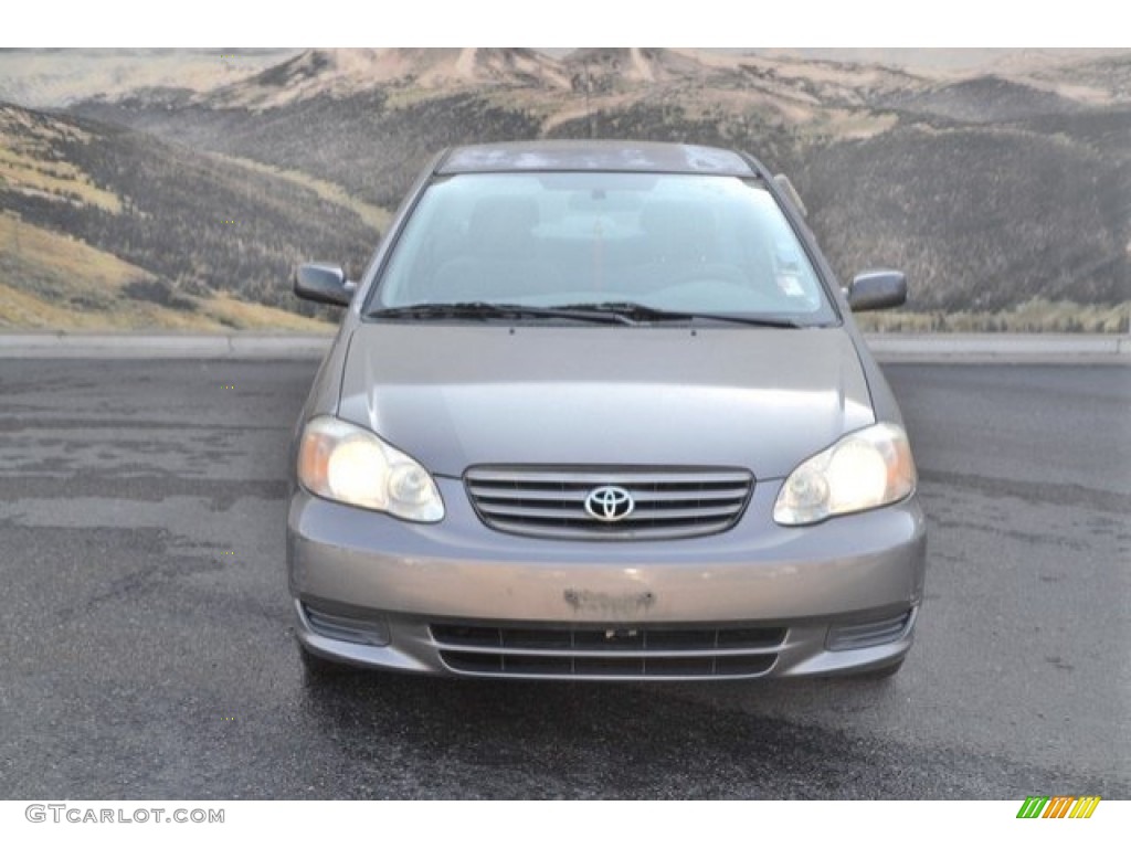 2004 Corolla CE - Moonshadow Gray Metallic / Light Gray photo #8