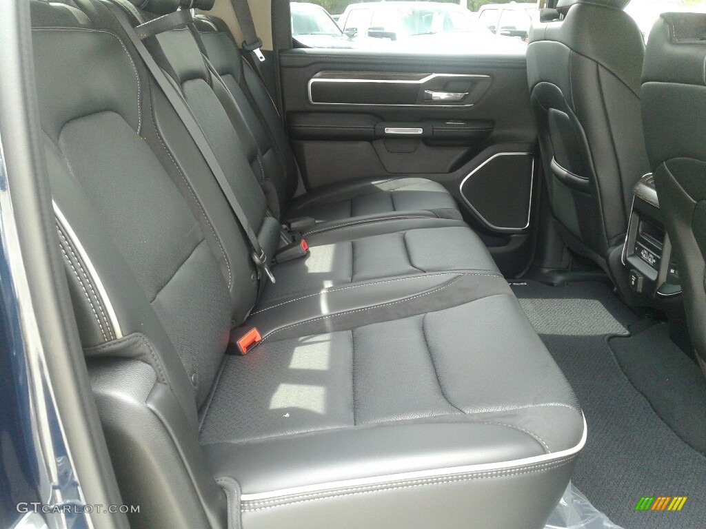 Black Interior 2019 Ram 1500 Laramie Crew Cab Photo #129094011