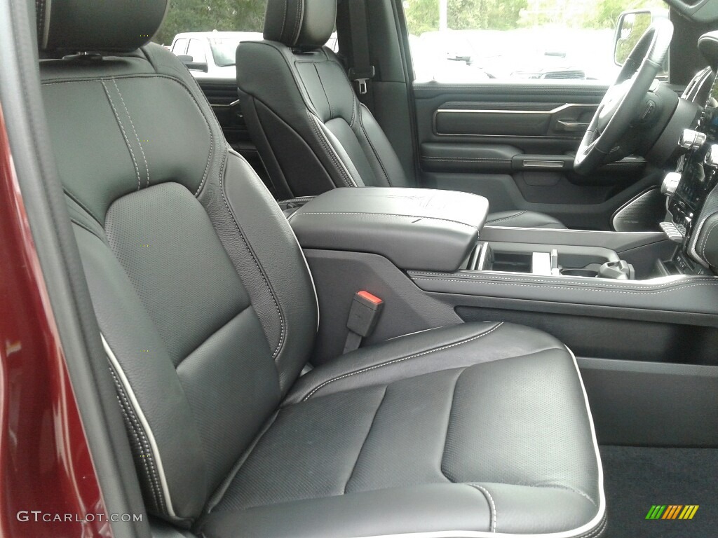 Black Interior 2019 Ram 1500 Limited Crew Cab Photo #129095654