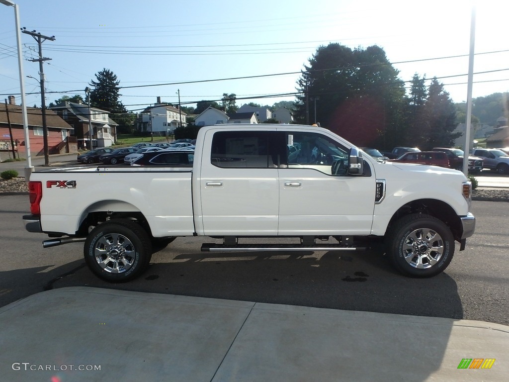 Oxford White 2019 Ford F250 Super Duty Lariat Crew Cab 4x4 Exterior Photo #129096096