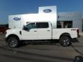 Oxford White - F250 Super Duty Lariat Crew Cab 4x4 Photo No. 8