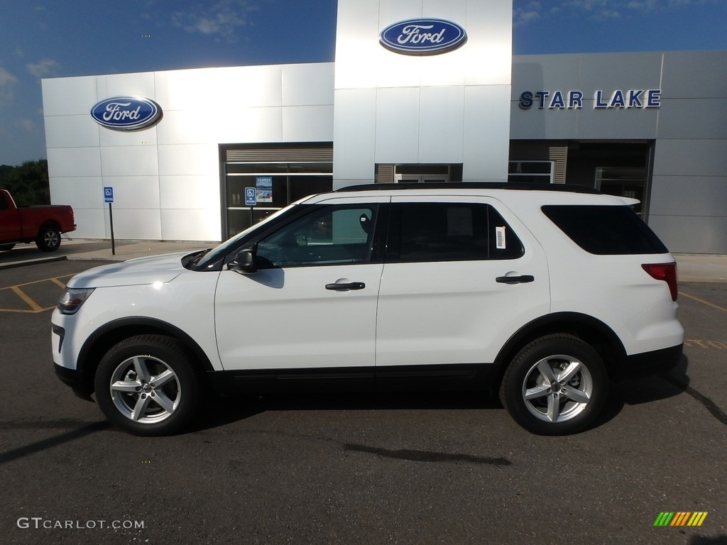 2018 Explorer 4WD - Oxford White / Ebony Black photo #9