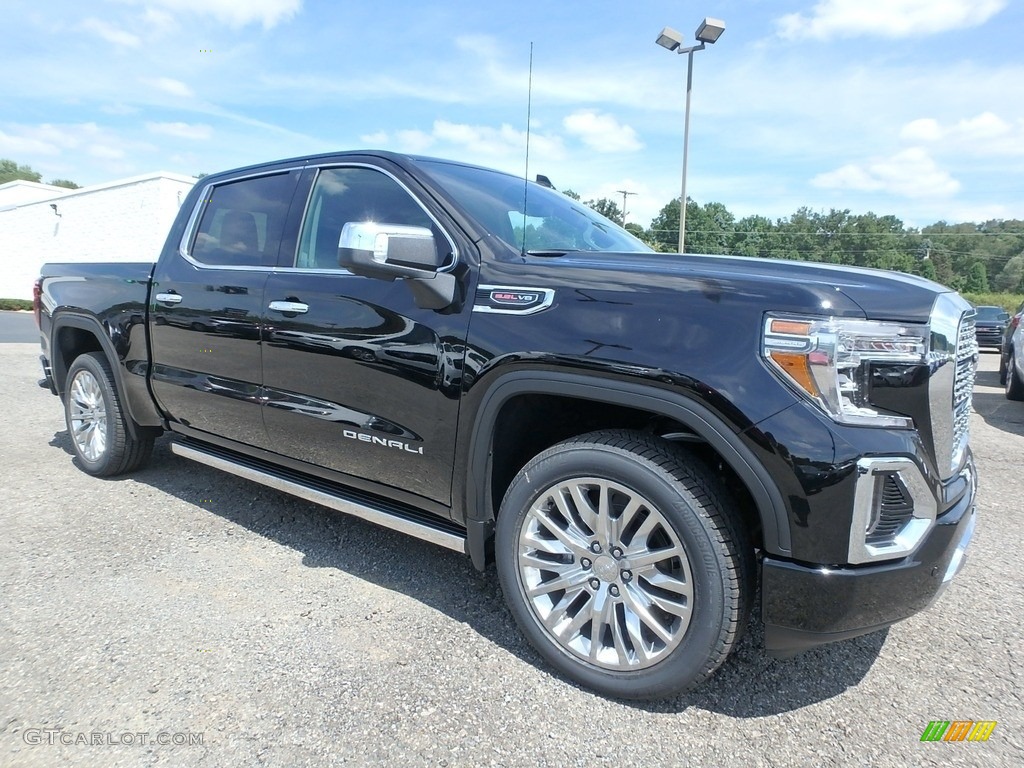 Onyx Black 2019 GMC Sierra 1500 Denali Crew Cab 4WD Exterior Photo #129100320