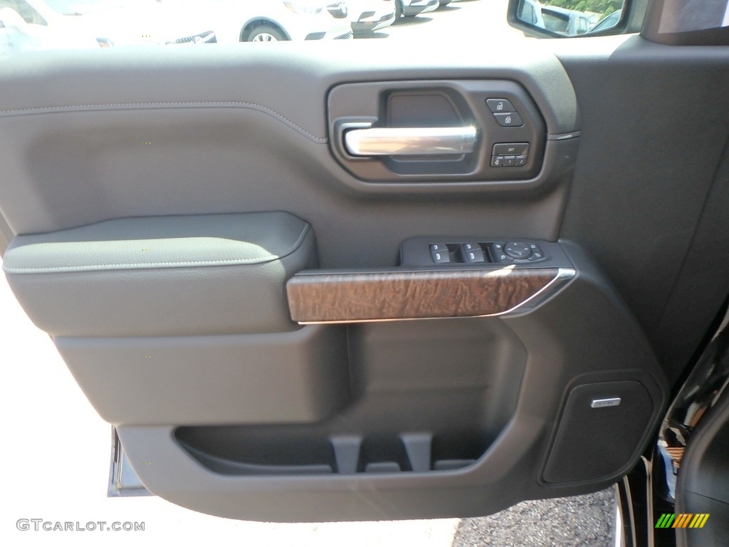 2019 GMC Sierra 1500 Denali Crew Cab 4WD Jet Black Door Panel Photo #129100605