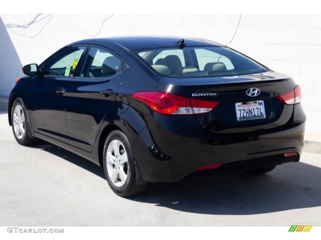 2013 Elantra GLS - Black / Beige photo #2