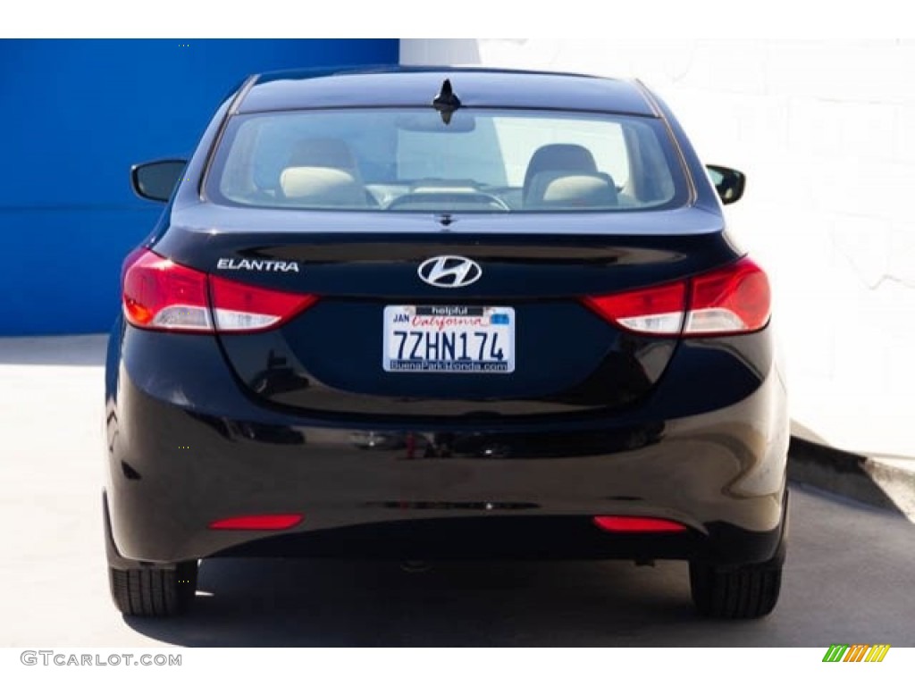 2013 Elantra GLS - Black / Beige photo #10