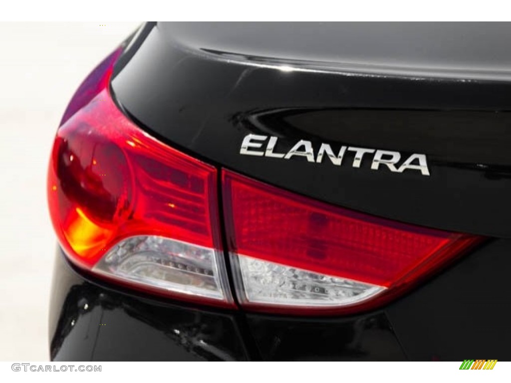 2013 Elantra GLS - Black / Beige photo #11