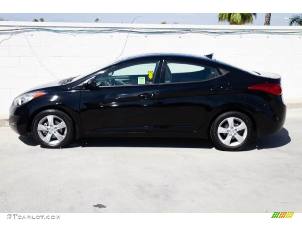 2013 Elantra GLS - Black / Beige photo #13